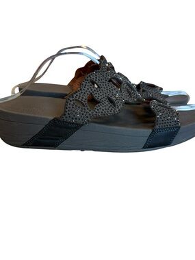 Fitflop Women's Elora Crystal Slide Sandal SZ 9